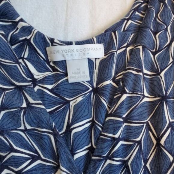 NY&C Stretch Sleeveless Ruffled V-Neck Bohemian Dress w/ Tie SZ Medium - Picture 4 of 10